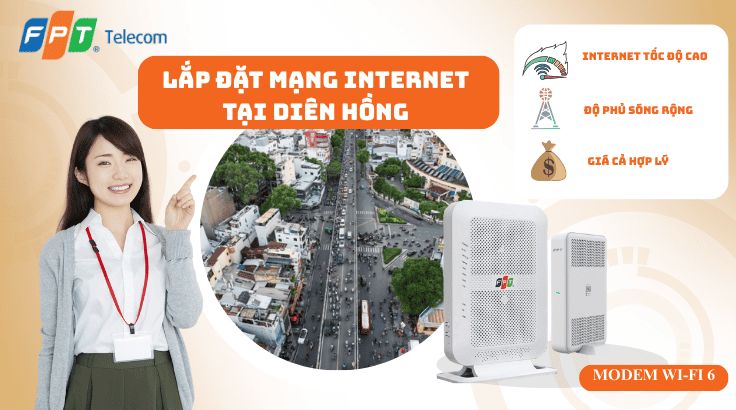 Lắp đặt mạng FPT tại Phường Diên Hồng – Internet ổn định cho khu trung tâm & kinh doanh