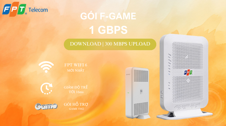 Gói Cước Internet F-Game của FPT