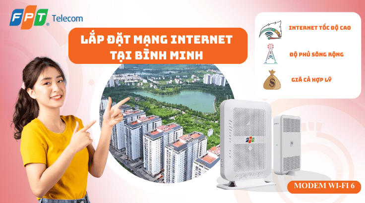 Lắp đặt mạng FPT tại xã Bình Minh