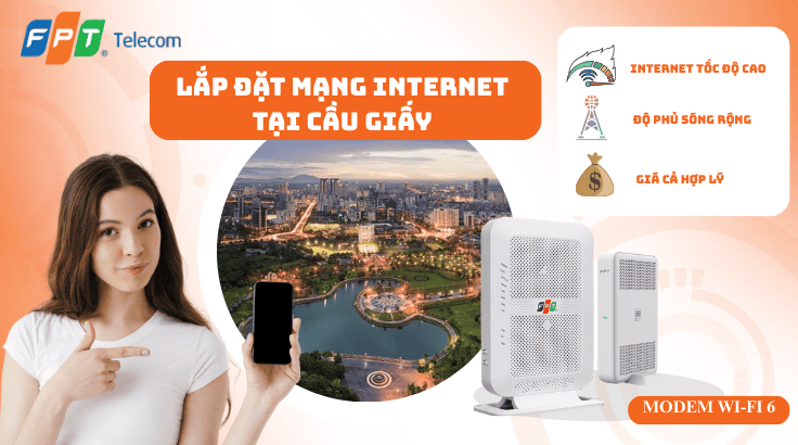 lắp đặt mạng FPT tại Cầu Giấy