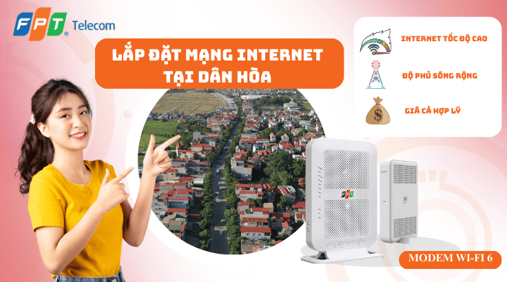 Lắp đặt mạng FPT tại xã Dân Hoà